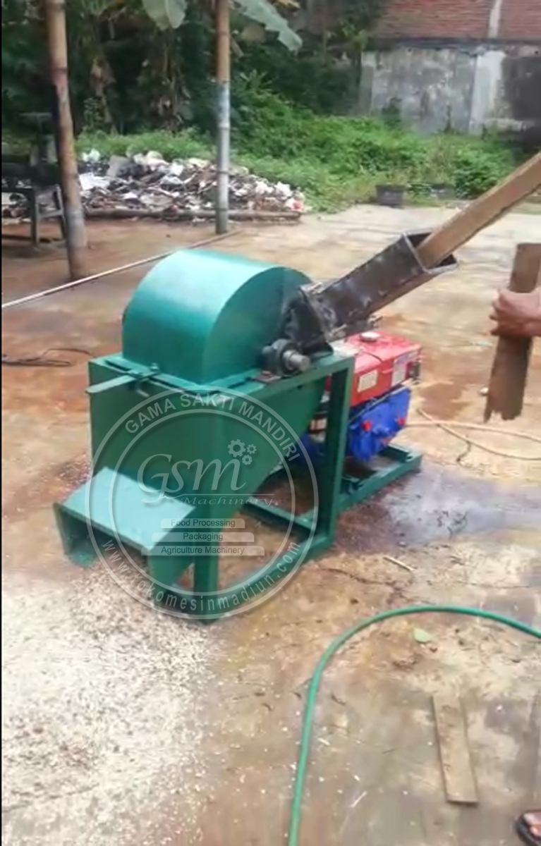 Mesin wood crusher pencacah kayu  mesin penghancur kayu