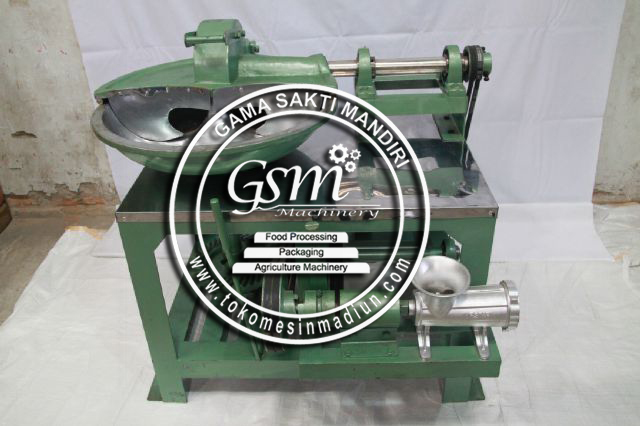 Mesin Penggiling Daging Dan Mixer Adonan Bakso Diameter Wajan 60 Cm