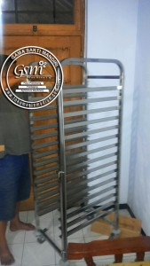 trolley bakery pan rack full stainless steel Type BR-15