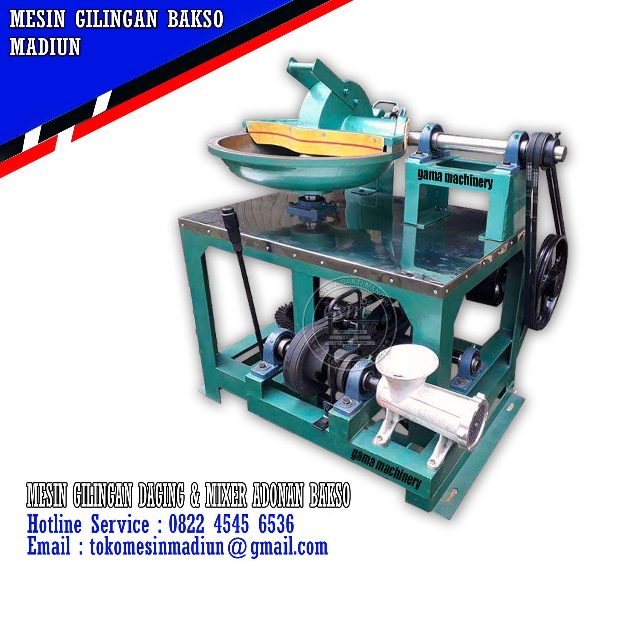 Mesin Giling Bakso Wajan 60 Cm Motor Bensin Toko Mesin Madiun